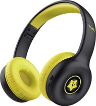 Kufje pa tela Trust NOUNA Kids, Bluetooth, kufizim volum 85 dB, të zeza