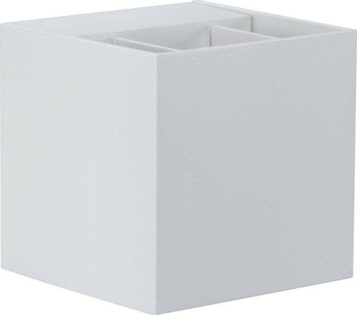 Aplickë murale Paulmann Cybo, LED 2x3W, IP65, 80x80mm, e bardhë