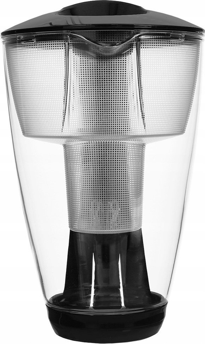 Ибрик филтер за вода Dafi Glass Jug Unimax Crystal LED, 2L, со LED сензор, црн