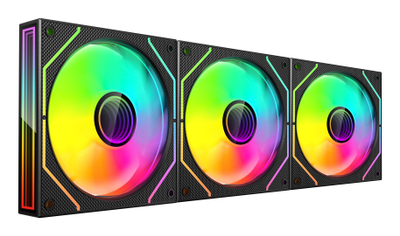 Set ventilatorësh PC Mars Gaming MF-3DPROKIT, 3x 120mm PWM ARGB, Infinity Mirror 3D, me telekomandë