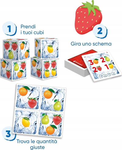 Lojë tavoline Clementoni Brain Freeze 3, 1 deri në 4 lojtarë, mosha 8+, me shumë ngjyra