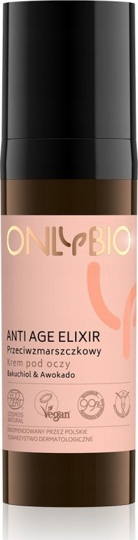 Krem për sy OnlyBio Anti Age Elixir, kundër rrudhave, 15 ml