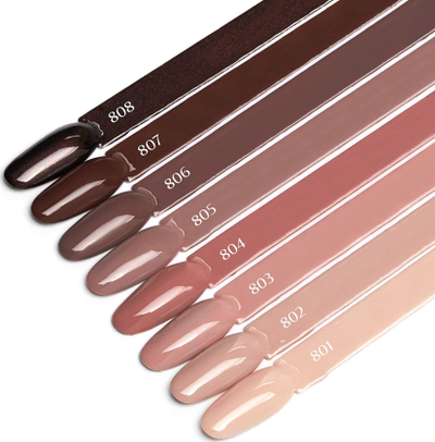 Llak hibrid për thonj Activeshop Ocho Nails 808, 5 g, kafe