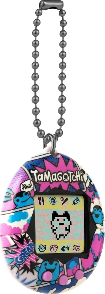Lodër elektronike Tamagotchi Ginjirotchi Comic Book, interaktive, për kalamaj 8+