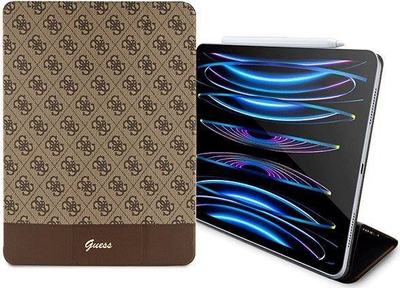 Mbulesë tablet Guess 4G Stripe Allover GUFCP12PS4SGW, për iPad Pro 12.9 2020 2021 2022, kafe
