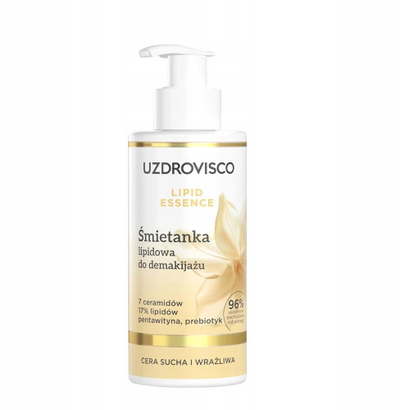 Krem pastrues fytyre Uzdrovisco Lipid Essence, për lëkurë të thatë dhe të ndjeshme, për heqje të make up, 150 ml