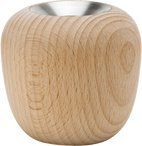 Mbajtëse qirinjsh Stelton Ora, 6.5 cm, dru ahu, ngjyrë natyrale
