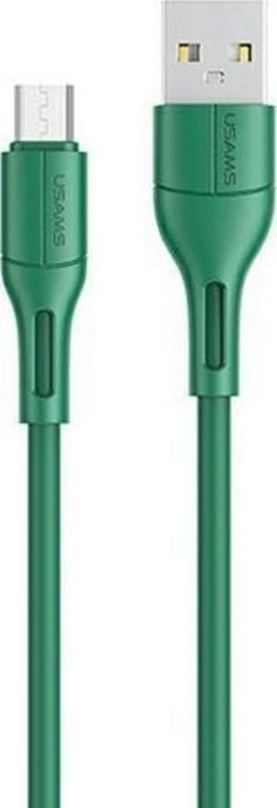Kabllo USB Usams SJ502USB04, USB A në microUSB, 1 m, jeshile