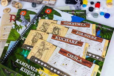 Ekspansion lojë tavoline Robinson Crusoe Book of Adventures, libër skenarësh, bashkëpunuese, për të gjitha edicionet