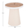 Set tavolina për kafe Duncan 2-pjesësh Φ80cm & Φ45cm (HM21082), bardhë