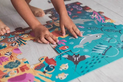 Puzzle Janod Magical The Ocean, 24 copa, 65x50 cm, shumëngjyrësh