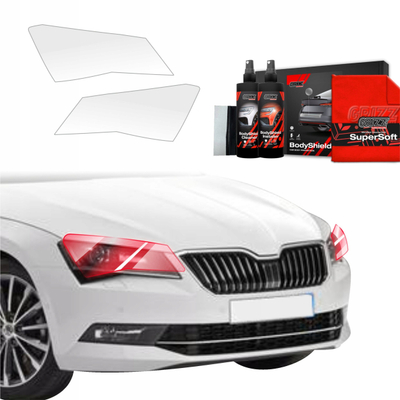 Folie mbrojtëse fenerësh Skoda Superb 3 Combi, 2in1, transparente, 2015-2019