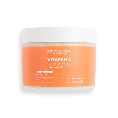 Skrab për trup Revolution Skincare Vitamin C Glow, 300 ml