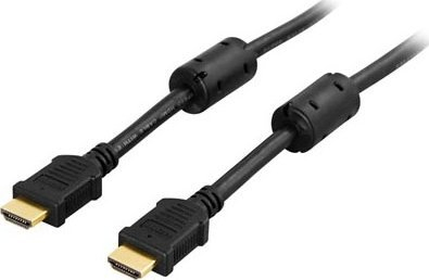 Kabllo HDMI Deltaco HDMI-1005, 0.5m, 4K 3D, e zezë