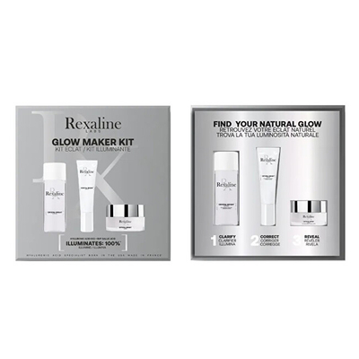 Set për femra Rexaline Glow Maker, toner për fytyrë 50 ml + krem për fytyrë 20 ml + serum për fytyrë 10 ml