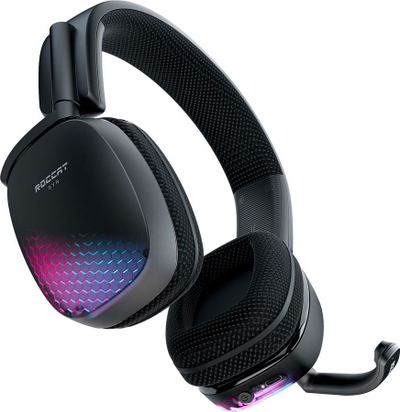 Гејминг слушалки Roccat Syn Pro Air, безжични, 3D аудио, RGB, црни