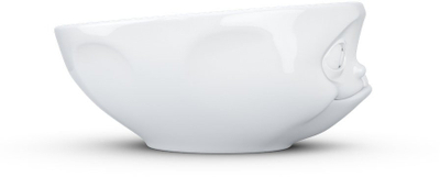Tas porcelani FIFTYEIGHT PRODUCTS TASSEN Tasty Face Edition, 350 ml, i bardhë