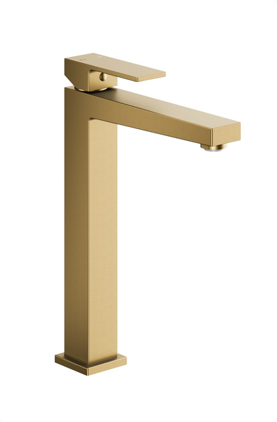 Rubinet lavamani LOGON BRUSHED LIGHT GOLD, montim mbi banak, ari i çelët