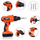 Punëtori lodër për fëmijë Fujifilm Deluxe Tool Set, 2 në 1 tavolinë dhe kuti mjetesh, gri portokalli