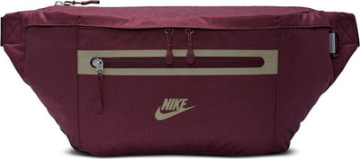 Çantë beli Nike Elemental Premium, 8L, poliester, e kuqe bordo