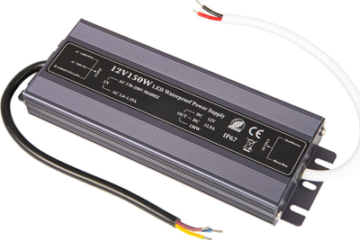 Furnizues rryme Blow, 12V 12.5A 150W, IP67, i argjendtë