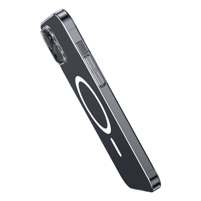 Kuti telefoni Baseus Magnetic Crystal Clear për iPhone 13 (transparent) me mbrojtës ekrani të gjithë xhamit të temperuar dhe kit pastrimi