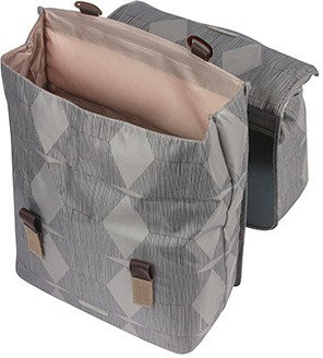 Çantë biçiklete Basil Elegance, poliester, 10 kg, gri