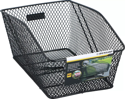 Shportë biçiklete Dunlop 13L, metal, 10 kg, e zezë