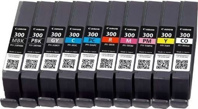 Kasje boje Canon PFI 300, set me 10 copa, LUCIA PRO, shumëngjyrëshe