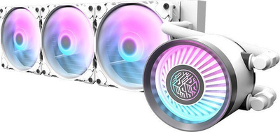 Ftohës uji për CPU Darkflash DN 360, radiator 360 mm, 3 ventilatorë 120 mm, i bardhë