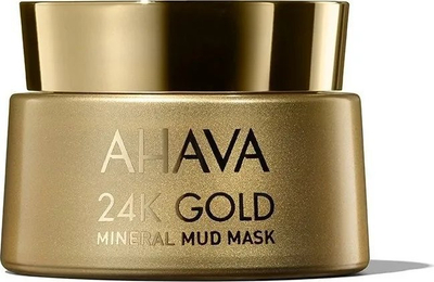 Maskë fytyre 24K Gold Mineral Mud, pastruese, për shkëlqim, e artë