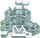 Bllok terminal Wago TOPJOBS 2000-2257, dy nivele, 1.5mm², gri