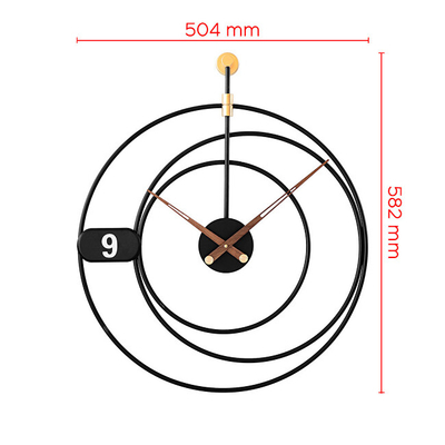 Orë muri MPM Quality Anita E04.4477.90, e zezë