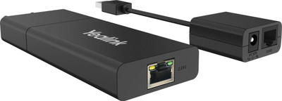 Zgjatues USB Yealink USB2CAT5E-EXT, CAT5e deri 40m, transmetues dhe marrës, i zi