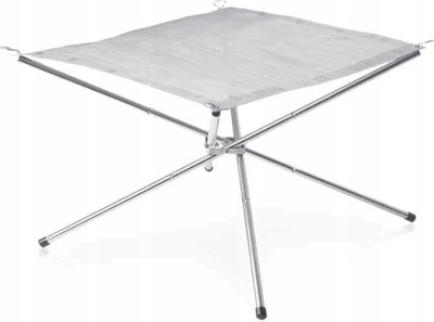 Vatër palosëse zjarri Naturehike NH20SK001, çelik inox, 800g, argjendtë