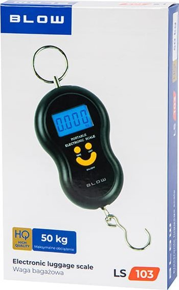 Peshore bagazhi BLOW, portative 50kg, me ekran LCD, e zezë