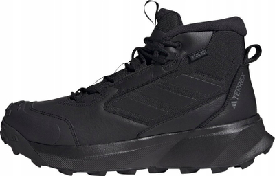 Çizme dimri adidas Terrex Winter Boot Mid Leather M ID2859, lëkurë, për burra, të zeza