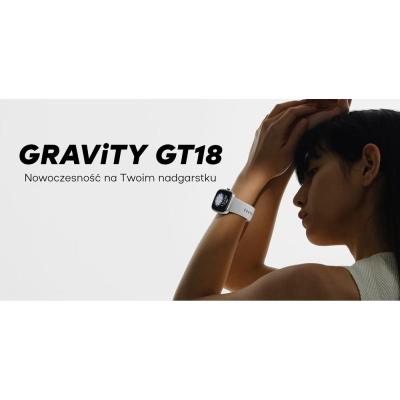 Ora inteligjente Gravity GT18-7, 1.83", rrip gome 22mm, rozë