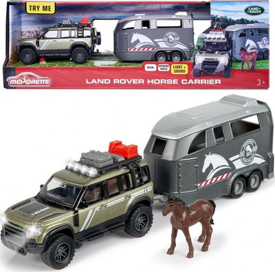 Set lodër Majorette Grand Land Rover Jockey, 25cm, drita dhe tinguj, shumëngjyrësh