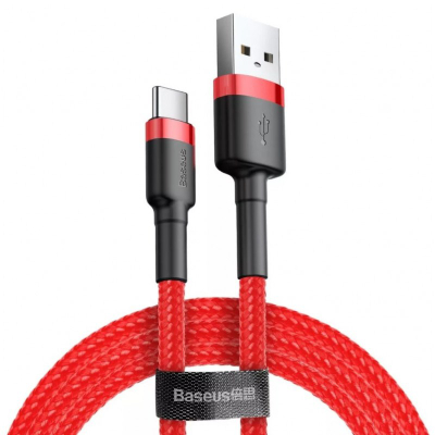 Kabllo USB Baseus CATKLF-U09, USB A me USB C, 3 m, e kuqe