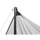 Tendë kampingu Aosom Sunshade Tent Sail, 3x4x2.4 m, poliester 210D, gri e çelët