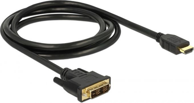 Kabllo Delock HDMI - DVI-D, 5m, e zezë