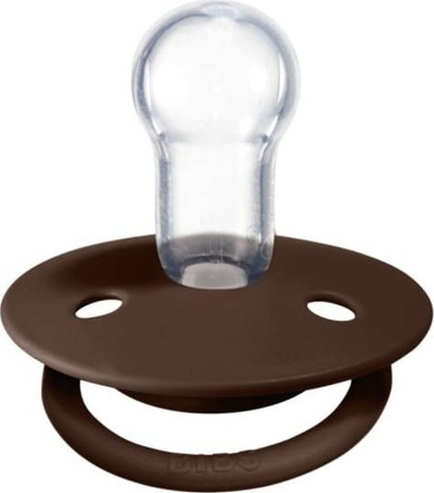 Biberon BIBS De Lux, silikoni, 0-36 muaj, ngjyra mocha
