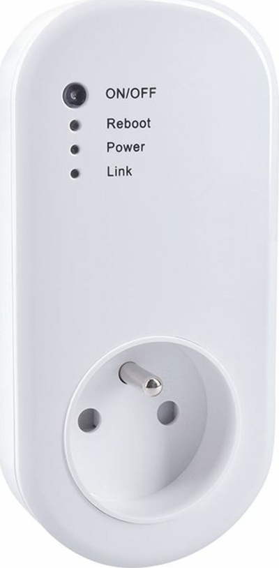 Prizë e zgjuar Solight DT28, WiFi 2.4 GHz, mat rrymën që ha, e bardhë