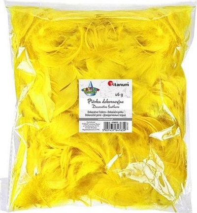 Pendë dekorative Titanum, të verdha, 16g