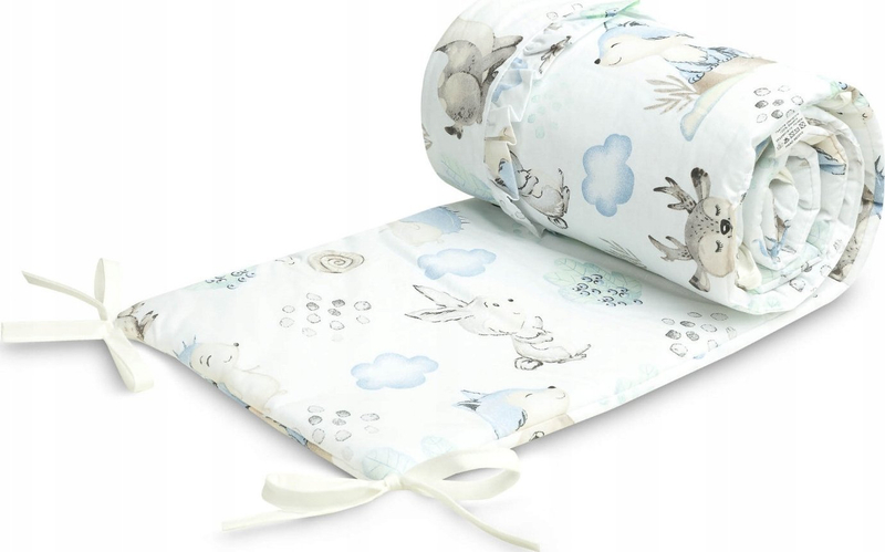 Bumper shtrati Sensillo Bed Bumper Stroll, antialergjik, për krevat 120x60 cm, shumëngjyrësh