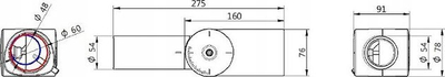Mbajtëse e rregullueshme për llamba rrugore Philips MALAGA ZRP100, për shtylla Ø60mm, metalike, gri