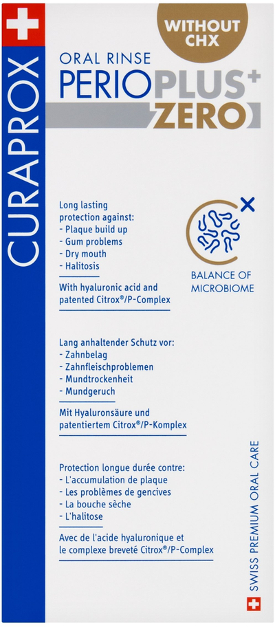 Shpëlarës goje Curaprox Perio Plus Zero, pa alkool, 200 ml