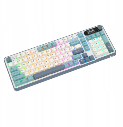 Tastierë mekanike RK ROYAL KLUDGE S98, 98 taste, RGB, ekran TFT, BT 5.0 2.4G USB C, e zezë