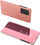 Këllëf telefoni Clear View për Samsung Galaxy A73, flip cover, me stand, rozë